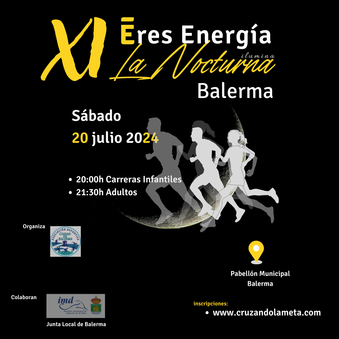 ¡Participa en Eres Energía La Nocturna y Corre Gratis!